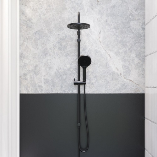 картинка 947000300 Apollo душ.система: верхн. душ 235 мм, ручн душ 3 ф-ции 125*215 мм, душ.штанга 1050-1450, от магазина Сантехстрой