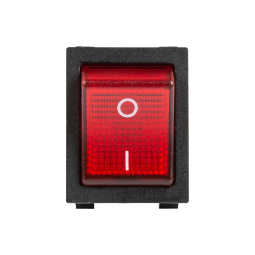 картинка Выключатель клавишный 250V 30А (4с) ON-OFF красный с подсветкой (RWB-502) REXANT от магазина Сантехстрой