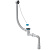 картинка Сифон для ванн BathMaster с переливом, цепочкой, пробкой и гибкой трубой (1 1/2"- Ø40/50) от магазина Сантехстрой