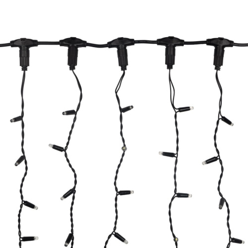 картинка Гирлянда Светодиодный Дождь 2х1,5м,  эффект мерцания,  черный провод,  230 В,  диоды БЕЛЫЕ от магазина Сантехстрой