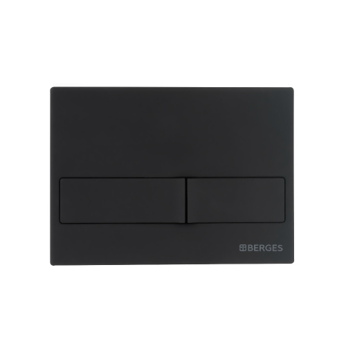 картинка Комплект BERGES: инсталляция NOVUM кнопка L5 Soft Touch черная, унитаз OKUS Rimless 49 см, сиденье дюропласт микролифт, быстросъём от магазина Сантехстрой