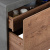 картинка Тумба под раковину Mesa 600 подвесная, 1 выкатной/1 скрытый ящик soft close, T.Oak + Beton от магазина Сантехстрой