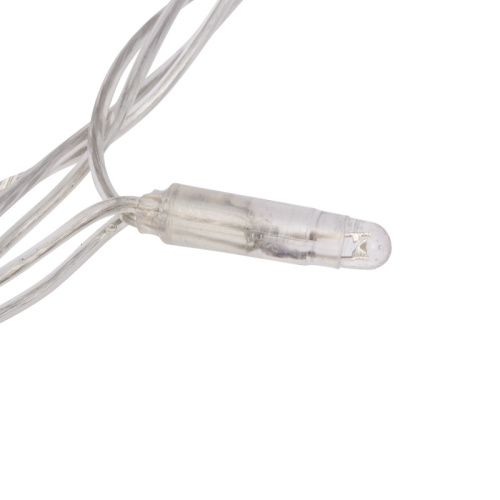 картинка Гирлянда Светодиодный Дождь 2х6м,  эффект водопада,  прозрачный провод,  24В,  диоды БЕЛЫЕ от магазина Сантехстрой