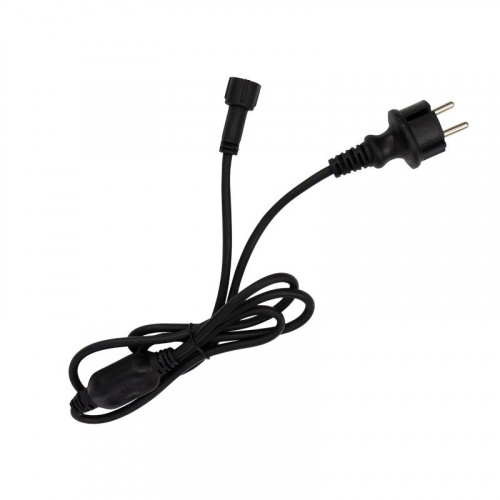 картинка Гирлянда Мультишарики Ø23 мм,  10 м,  черный каучук,  80 LED,  свечение с динамикой,  цвет RGB от магазина Сантехстрой