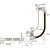 картинка Слив-перелив для ванны ОРИО 1 1/2 х 40, с переливом и гибкой трубой 40-40/50 (А-40089) от магазина Сантехстрой