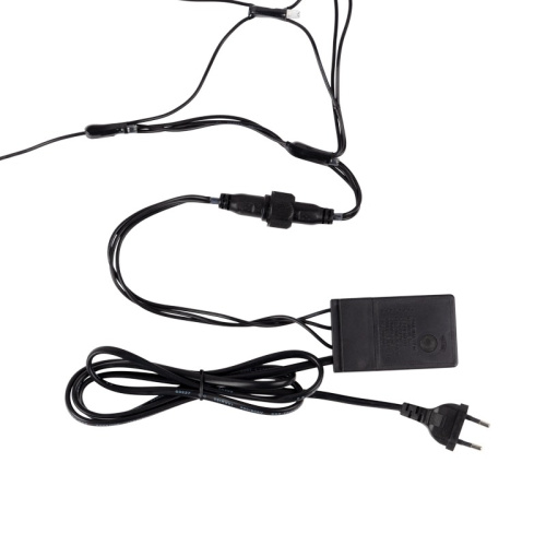 картинка Гирлянда Сеть 2х2х1.5м,  свечение с динамикой,  черный ПВХ,  136 LED,  230 В,  цвет: Тёплый белый от магазина Сантехстрой