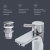 картинка F85B82100 X-Joy S, смеситель для умывальника с д/к, излив 100 мм, хром, шт от магазина Сантехстрой