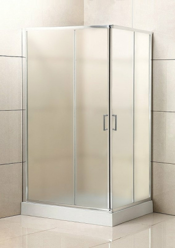 картинка Душевой уголок BelBagno Uno 120х90 UNO-195-AH-2-120/90-P-Cr профиль Хром стекло рифленое от магазина Сантехстрой