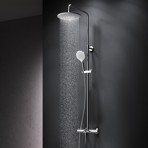 картинка F0780564 Like душ.система, набор: смеситель д/ванны/душа с термостатом, верх.душ.d 250 мм, ручной ду от магазина Сантехстрой