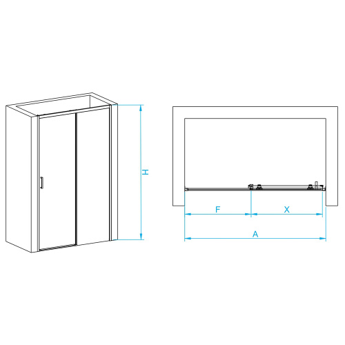 картинка Душевая дверь RGW 350801712-11 (Прозрачное, 1200) от магазина Сантехстрой