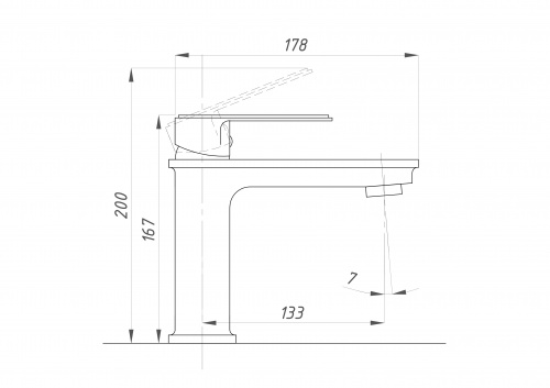 картинка Смеситель для раковины ПСМ psm-600-5 Хром от магазина Сантехстрой