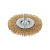 картинка Щетка дисковая для дрели,  витая латунированная проволока,  100мм KRANZ от магазина Сантехстрой