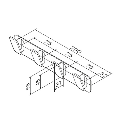 картинка A50A35900 Inspire V2.0, Набор крючков для полотенец, хром, шт от магазина Сантехстрой