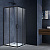 картинка Душевой уголок Alpha VSS-3AL900CLB, 900*900, черный, стекло прозрачное от магазина Сантехстрой