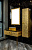 картинка Столешница стекло 100см прямая ЗОЛОТО поталь от магазина Сантехстрой