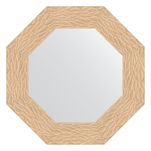картинка Зеркало Evoform Octagon BY 3796 57x57 золотые дюны от магазина Сантехстрой