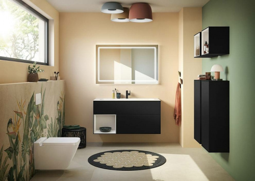 картинка Клавиша смыва Villeroy&Boch ViConnect 922490AN Черная матовая от магазина Сантехстрой