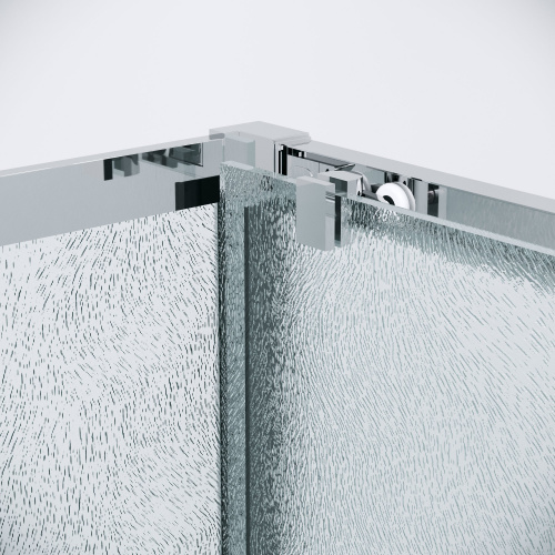 картинка Душевая перегородка 200.K33.02.90.10.02 Cosmo (90*195) хром, стекло шиншилла, 1 место от магазина Сантехстрой