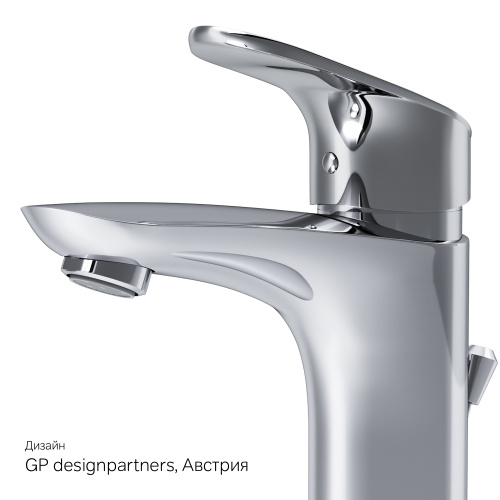 картинка F8092116 Like смеситель для умывальника с донным клапаном, излив 110 мм, хром, шт от магазина Сантехстрой