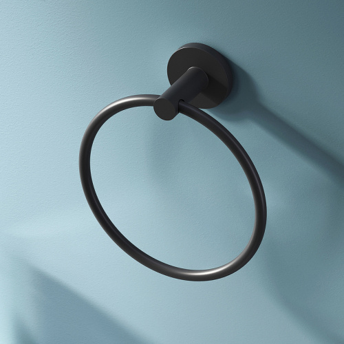 картинка A85A34422 X-Joy, Кольцо для полотенец, черный от магазина Сантехстрой