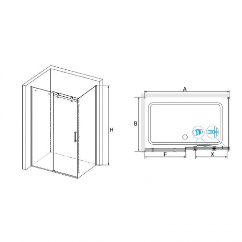 картинка Душевой уголок RGW 020744148-14 от магазина Сантехстрой