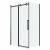 картинка Душевая перегородка 200.K33.04.90.21.00 Classic (90*195) черный матовый, стекло прозрачное, 1 место от магазина Сантехстрой