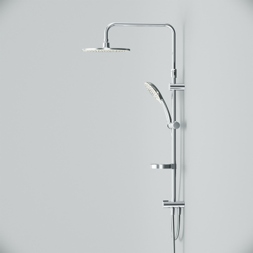 картинка F0770A100 Spirit V2.0 душ.система, набор: верхн.душ d 250 мм, ручн.душ 3 ф-ции d 120 мм, переключате от магазина Сантехстрой