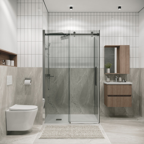 картинка Душ.ограждение 120.K33.04.1290.10.00 Classic (120*90*195) хром, стекло прозрачное, 2 места от магазина Сантехстрой