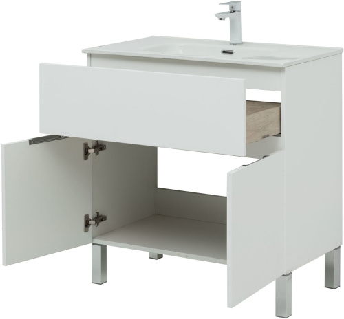картинка Мебель для ванной Aquanet Алвита New 80 1 ящик, 2 дверцы, белый матовый от магазина Сантехстрой