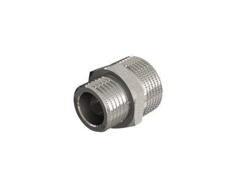 картинка Ниппель, НН, 1/4", 1/2", TIN латунь, переходной от магазина Сантехстрой