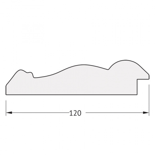 картинка Зеркало в багетной раме - состаренное серебро с орнаментом 120 mm EVOFORM BY 7390 от магазина Сантехстрой