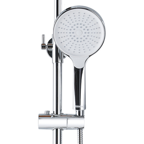 картинка Душевая колонна Azario ARIZONA со смесителем для ванны, с поворотным изливом, круглая, хром (AZ-20R) от магазина Сантехстрой