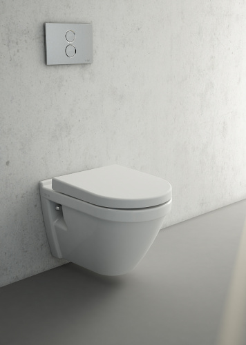 картинка Комплект унитаза с инсталляцией Vitra S50 9003B003-7201 с сиденьем Микролифт и кнопкой смыва Хром от магазина Сантехстрой