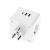 картинка Двойник электрический Куб 16А с заземлением + 2хUSB-A 2,4А + USB Type-C 3А с ночной подсветкой,  белый REXANT от магазина Сантехстрой
