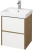 картинка Тумба с раковиной белый глянец/дуб рустикальный 45 см Акватон Сканди 1A2516K0SDZ90 от магазина Сантехстрой