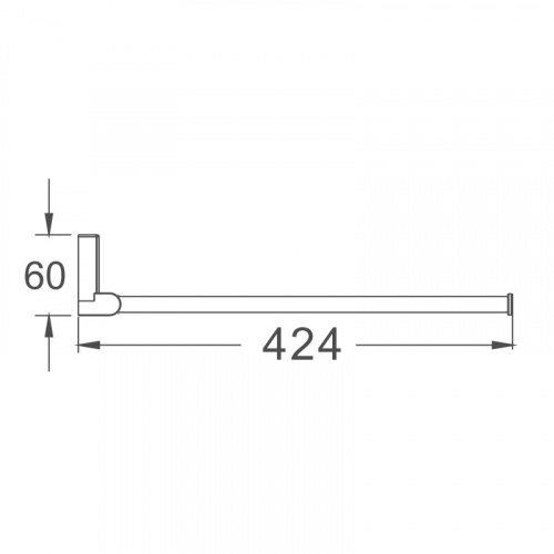 картинка Полотенцедержатель Haiba хром (HB8812) от магазина Сантехстрой