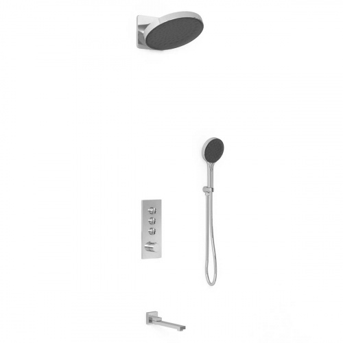 картинка Душевой комплект VSFW-433TI3CH встраиваемый, термостатический, трехрежимный, хром от магазина Сантехстрой