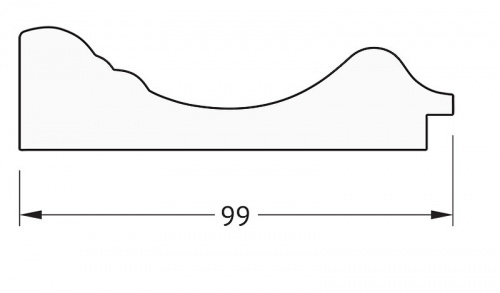 картинка Зеркало Evoform Definite 102х82 BY 3285 в багетной раме - Травленая бронза 99 мм от магазина Сантехстрой