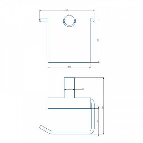 картинка Держатель для туалетной бумаги Haiba бронза (HB8403-4) от магазина Сантехстрой