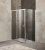 картинка Душевой уголок BelBagno Unique 115х100 UNIQUE-AH-1-100/115-100-C-Cr профиль Хром стекло прозрачное от магазина Сантехстрой