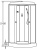картинка Душевая кабина Loranto CS-6611 G, 100х100х215, поддон 13 см от магазина Сантехстрой