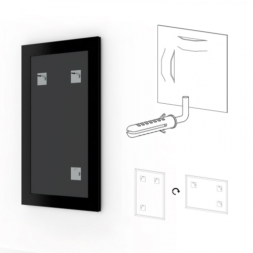 картинка Зеркало Evoform Definite 94х74 BY 0685 в багетной раме - Травленое золото 59 мм от магазина Сантехстрой