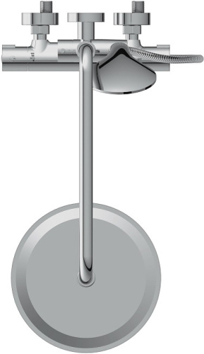 картинка Душевая система Cersanit Brasko 63066 с термостатом Хром от магазина Сантехстрой