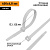 картинка Хомут-стяжка кабельная нейлоновая 400x4,8мм,  белая (100 шт/уп) PROconnect от магазина Сантехстрой