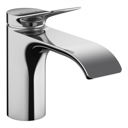 картинка HANSGROHE VIVENIS Смеситель для раковины на 1 отверстие, однорычажный, высота излива 80 мм., с донным клапаном, цвет хром от магазина Сантехстрой