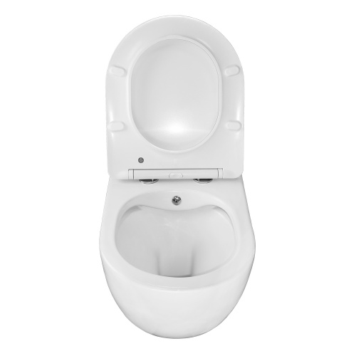 картинка Унитаз подвесной c функцией биде Azario Allegro 360х490х360 безободковый, встроенный смеситель, крышка с сиденьем микролифт (AZ-3105B) от магазина Сантехстрой
