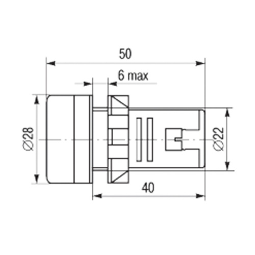 картинка Матрица светодиодная AD22-230 В белая от магазина Сантехстрой