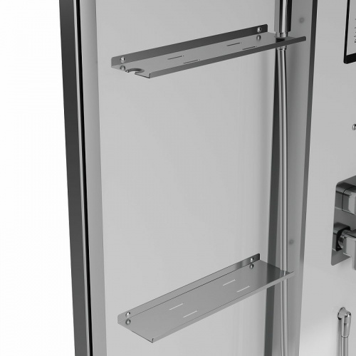 картинка Душевая кабина Black&White Galaxy G8890 160х85 889000 с паром без гидромассажа от магазина Сантехстрой