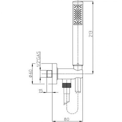 картинка Душевой гарнитур Bossini Zen C12002C.045 Белый матовый от магазина Сантехстрой
