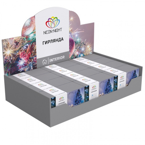 картинка Гирлянда Твинкл Лайт 6 м,  темно-зеленый ПВХ,  40 LED,  цвет белый от магазина Сантехстрой